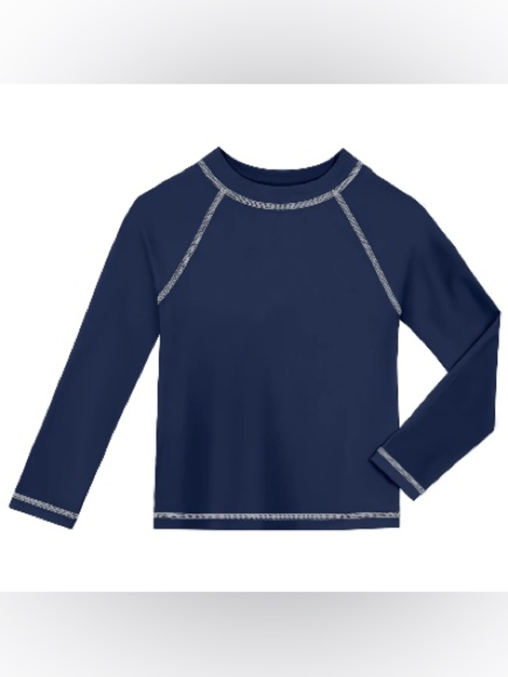 City Threads Navy Long-Sleeve Kids Rash Guard 4T